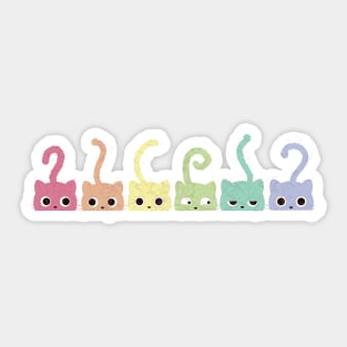 Rainbow Kittens Sticker